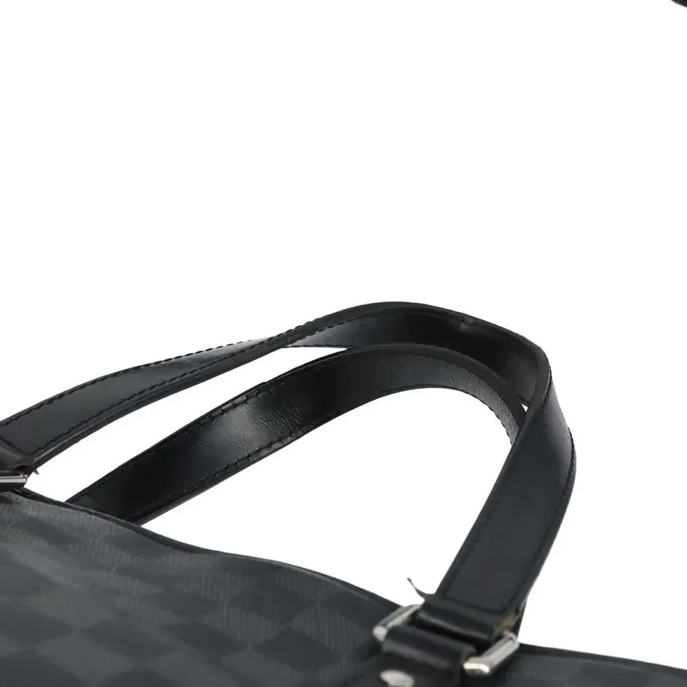 Louis Vuitton Damier Graphite Tadao Shoulder Bag Black